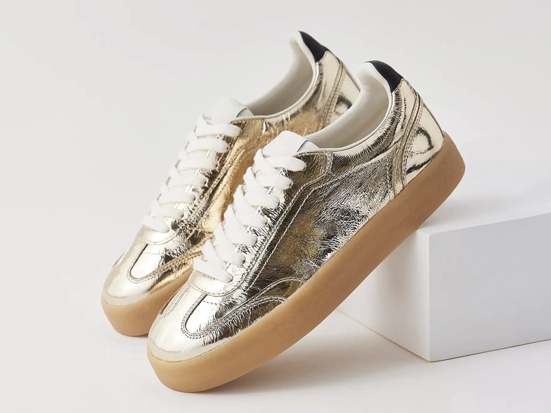 Classic sneakers: retro metallic