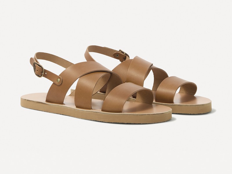 SANDALIAS HOMBRE TENDENCIA CALZADO MARROQUINERIA BOLSOS CARTERAS PRIMAVERA VERANO 2026 SERMA 158P01166316.jpg Brown tones organize men's sandal collections