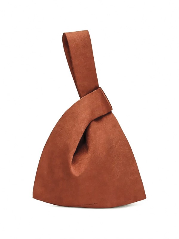 Leathers emphasize textures, color and woven surfaces