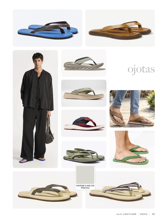 SERMA158-101.jpg Men’s flip-flops highlight profiled soles beneath minimal straps