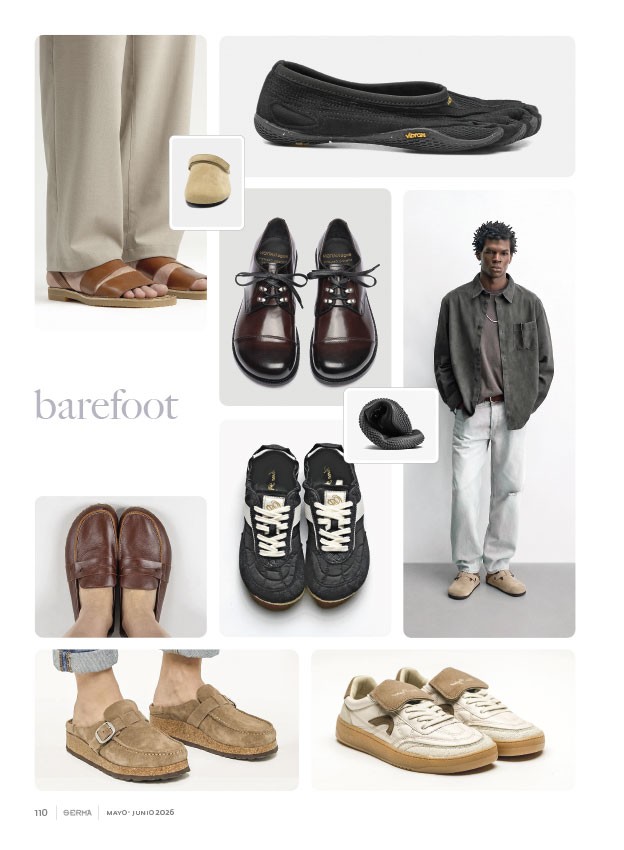 Calzado barefoot amplía el confort masculino con líneas bajas