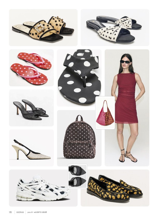 SERMA158-82.jpg Two-tone contrasts define polka-dot footwear and bags